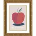 thumbnail image 1 of Artographie Studio 14x18 Gold Ornate Wood Framed with Double Matting Museum Art Print Titled - This is an Apple, 1 of 4