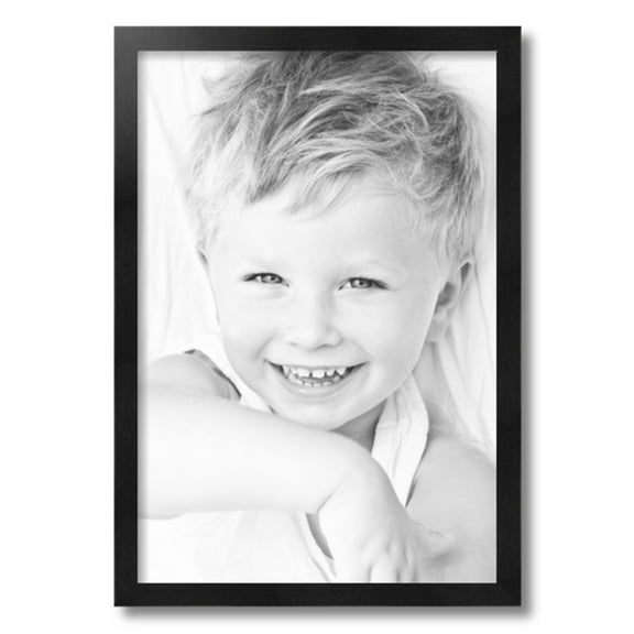 ArtToFrames 15" x 22" Black Picture Frame, 15x22 inch Black Wood Poster Frame (WOM-5141)