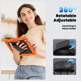 thumbnail image 6 of For iPad Pro 13 inch Case 2024 (M4), 360 Rotating Shockproof Cover with Stand, Screen Protector, Shoulder Strap, Orange, 6 of 7