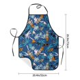 thumbnail image 4 of Naloa 1Pack Adjustable Bib Apron Waterdrop Resistant Cooking Kitchen Aprons for Women Men Chef, Hawaiian Style Print, 4 of 5