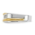thumbnail image 2 of 14K Two-Tone Gold Ring Band Men's Diamond Lab Grown Round, Size 6, 2 of 6