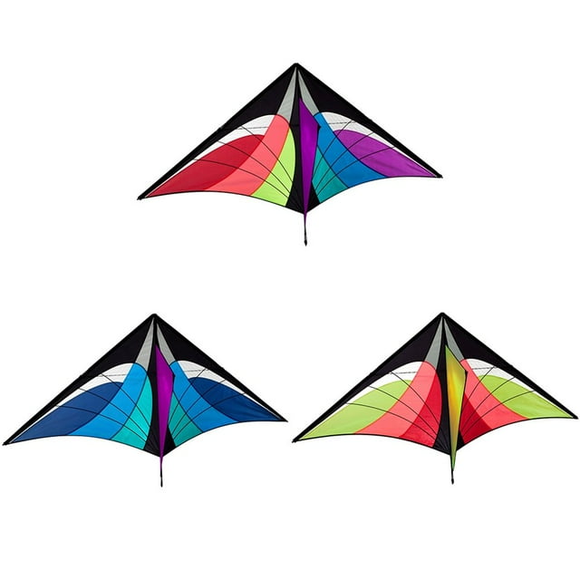 Spider Delta Kites Tails with Handle Kids Outdoor Educational Gift (Blue)