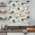 thumbnail image 4 of Watercolor Dandelion Semi Sheer Curtains Drapes for Living Room,Bedroom,French Doors Window 72 Inches Long,Spring Floral Botanical Vintage Beige Rod Pocket Chiffon Curtain Voile Drapery Panel, 4 of 8