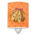 thumbnail image 1 of Carolines Treasures BB8173CNL Sea Shell Orange Polkadot Ceramic Night Light, 1 of 1