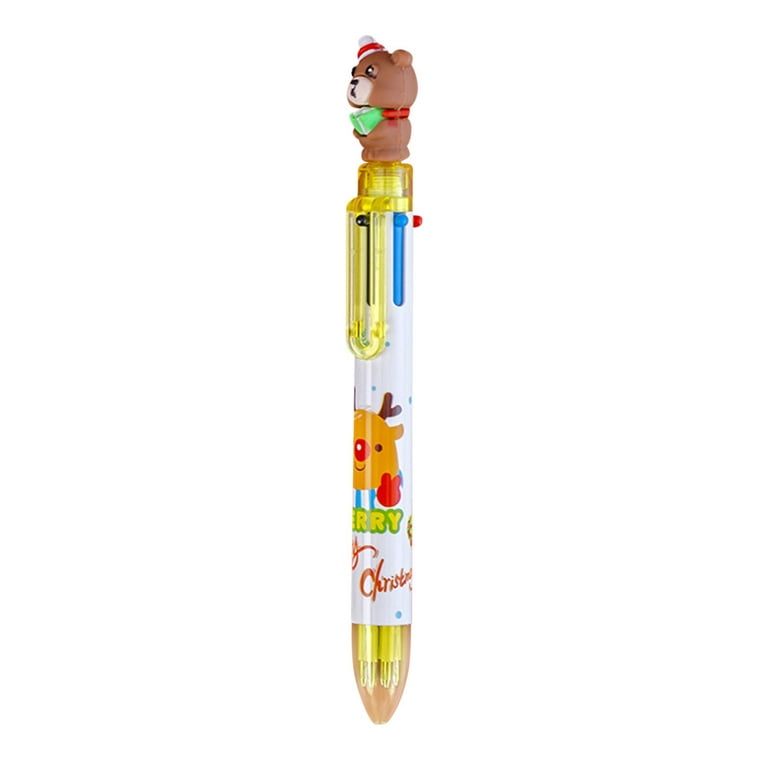 School Supplies Deals！Multicolor Ballpoint Pen,6-in-1 Colored Retractable  Ballpoint Pens for Office School Supplies Students Children Gift,Pen Gifts