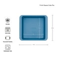 thumbnail image 3 of KitchenAid Aluminized Steel Nonstick 9-inch Square Cake Pan and Baking Dish, Blue Velvet, 3 of 8