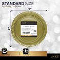 thumbnail image 2 of Disposable Paper Plates Gold, 6 3/4 Inches Paper Dessert Plates, Strong & Sturdy Disposable Plates for Party Plates, Pack of 50 -By Amcrate, 2 of 6