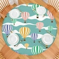 thumbnail image 2 of Elastic Edge Table Cover in Rainbow Gradient Design, 100% Waterproof Round Tablecloth for Picnic, Parties, and Outdoor Use, Wrinkle-Free & Easy Clean, 2 of 3