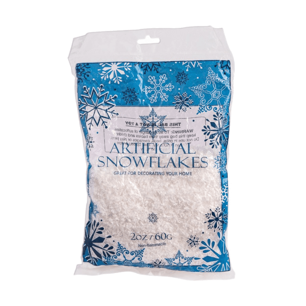 Fake Snow Artificial Snowflakes 2 Oz. Bag Christmas Decor Party