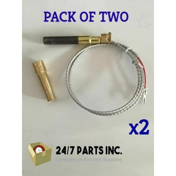 PACK OF TWO Thermopile for Majestic Gas Fireplace 750MV - 14-1021 FC