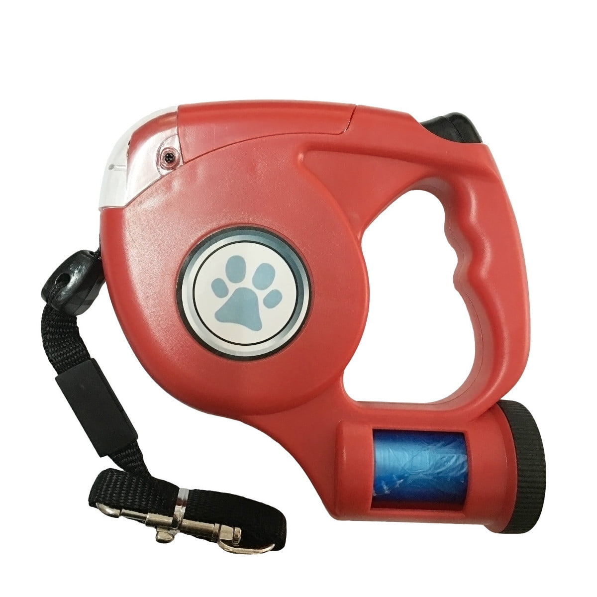 Retractable Dog Leash with Dispenser and Poop Bags, 15ft Heavy Duty