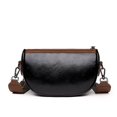thumbnail image 1 of Bolso de hombro de PU para mujer bolsos de moda bolsos de mano Retro correa ajustable negro, 1 of 7