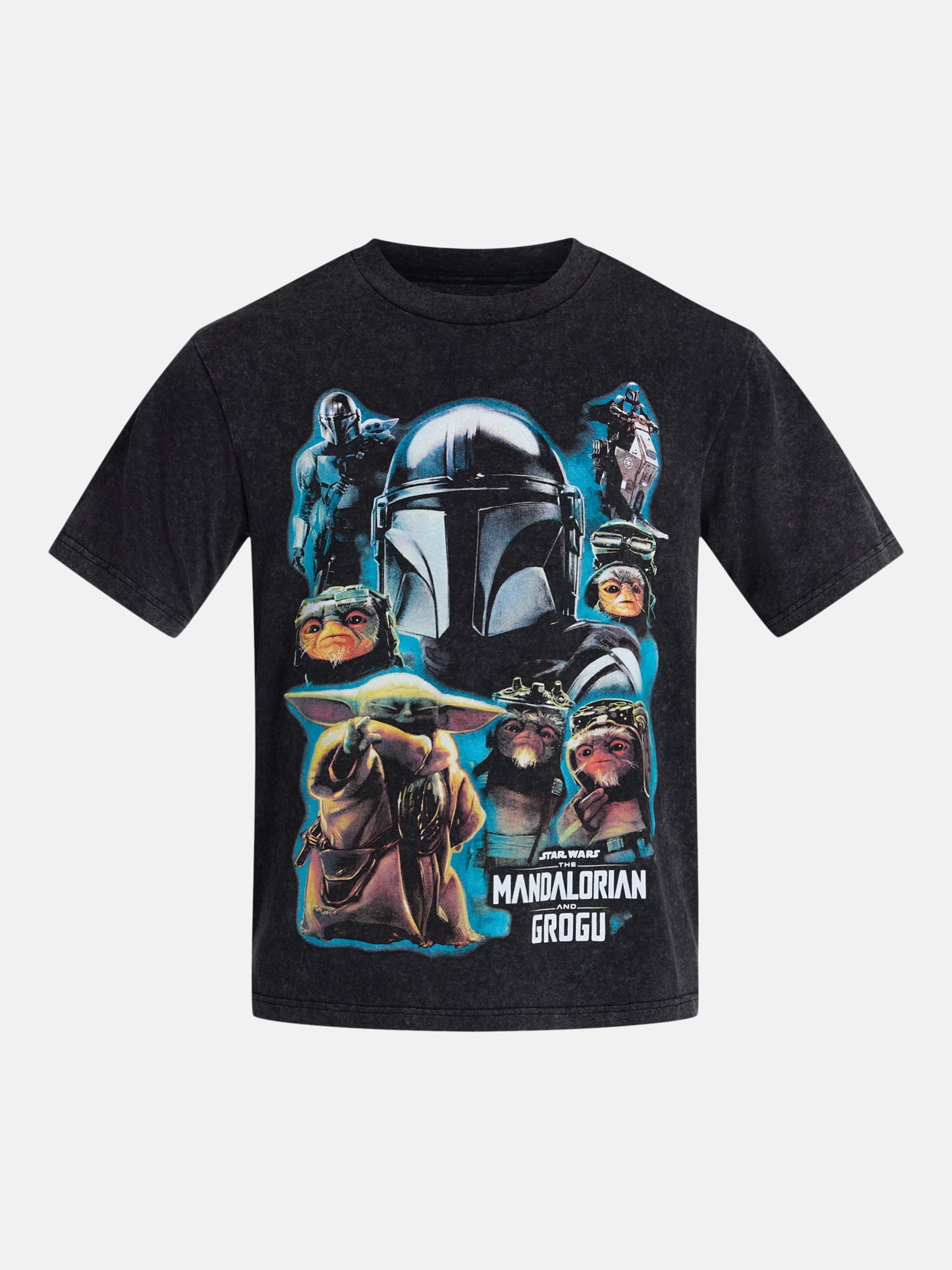The Mandalorian Men's and Big Men's Collage Cover Graphic Tee with Short Sleeves, Sizes S-3XL