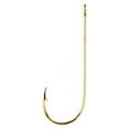 thumbnail image 5 of (2 pack) Eagle Claw Aberdeen Light Wire Non-Offset Fishing Hook, Gold, 5 of 5