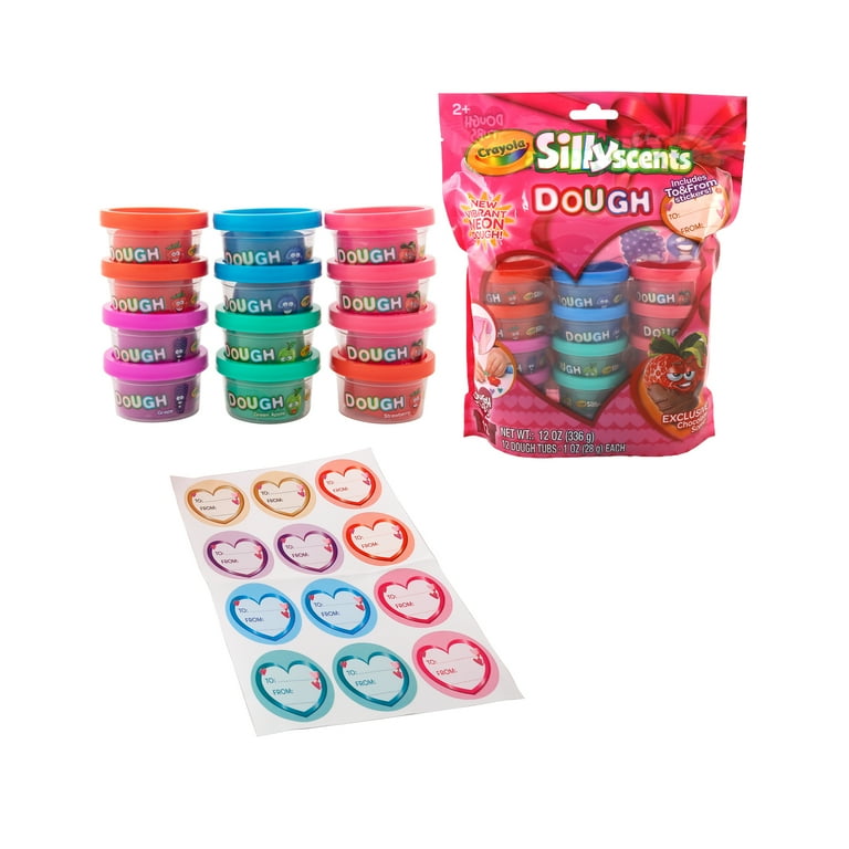 Crayola Silly Scents Dough, Assorted Colors, 12pk, 1oz Tubs