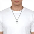 thumbnail image 5 of Iron Saints Men Barrel Cross Pendant Necklace, Stainless Steel, Men Spiritual Jewelry, 5 of 6