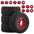 thumbnail image 2 of 4 Pieces Toy Car Wheels Tires RC Car Part Rubber Material for 1/10 Short Course Truck Slash W285 Model, 2 of 9