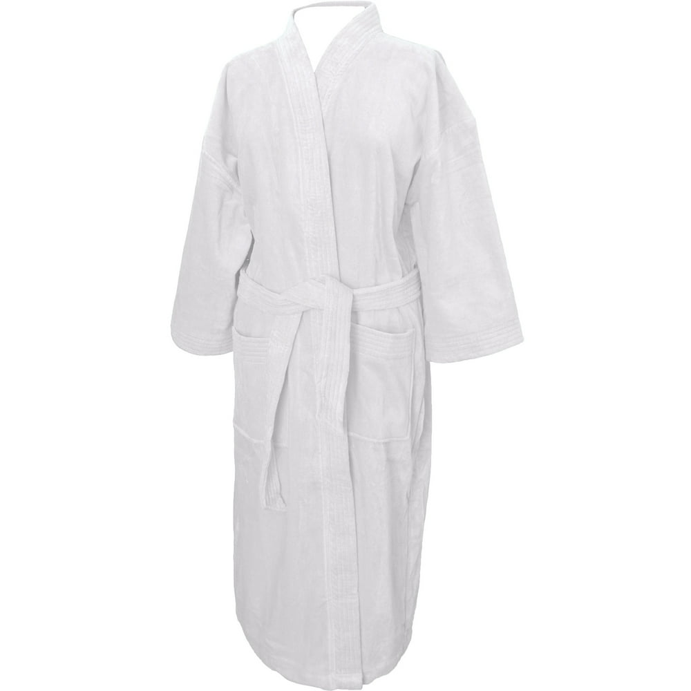 Terry Town Terry Velour Kimono RobeWhite