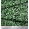 thumbnail image 2 of Soimoi Green polyester Crepe Fabric Leopard & Wild Animal Skin Print Fabric by The Yard 52 Inch Wide, 2 of 3