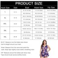 thumbnail image 3 of Trajes de baño de dos piezas para mujer, tallas grandes, con control de barriga, trajes de baño, flores azules Zhivalor BST3000597-1, 3 of 6