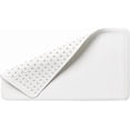 thumbnail image 1 of Alfombrilla de baño grande blanca con ventosa para uso comercial y residencial, ideal para casa, hotel, ducha o bañera., 1 of 5