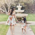 thumbnail image 3 of Robe Assortie Maman et Moi pour la Famille, Robe Maxi Florale de Fête Mère-Fille, 3 of 3