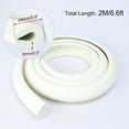 thumbnail image 2 of Unique Bargains 6.6ft Table Desk Edge Foam Edge Cushion Guard Strip Soft Bumper Protector White, 2 of 8