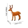 thumbnail image 3 of Spotted Deer Christmas Decorations Simulated Reindeer Figurine Ornaments Cute Holiday Toys for Tree Shelf Mantel Tabletop Winter Scene Village Display Kid Friendly Festive Home Party Room Accents Set, 3 of 4