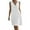 White, variant on Efsteb Summer Dresses for Women Beach A Line Dress Casual Sleeveless V-Neck Tank Dress Solid Color Sundress with Pockets (Beige,XL)