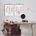 thumbnail image 3 of Stupell Industries Soft Fresh Pastel Sprigs Floral Painting Gray Framed Art Print Wall Art, 16 x 20, Set of 2, 3 of 8