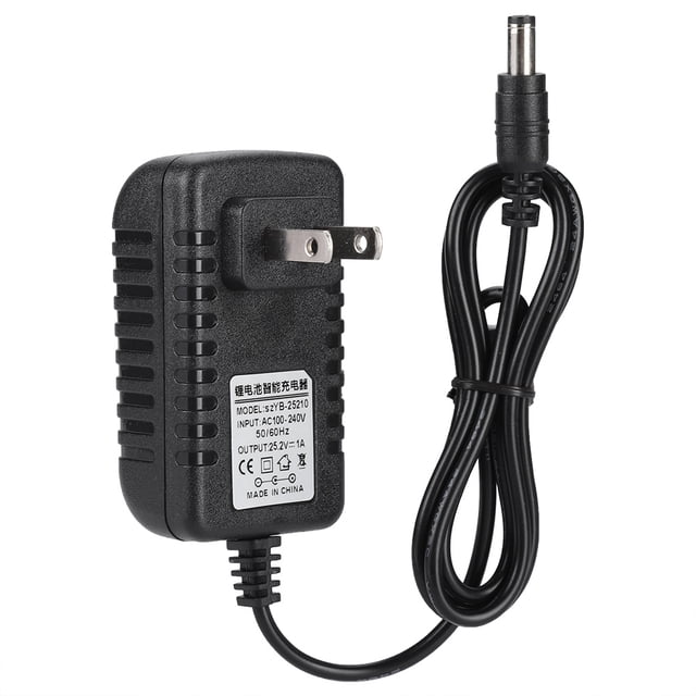 Adaptador de cargador de batería de litio, adaptador de carga rápida de 25,2 V/1A, adaptador de cargador de batería diseñado a medida