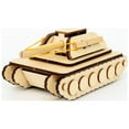 thumbnail image 3 of Jimmy's Workshop Kids Craft Wooden Tank, DIY Activity Kit, Unisex Boys and Girls, Ages 8+, 3 of 11