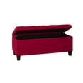thumbnail image 2 of Linon Carmen Shoe Storage Ottoman, 20 inches Seat Height, Multiple Colors, 2 of 6