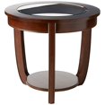 thumbnail image 2 of Furniture of America Table d'Appoint Ronde Tunton en Cerisier Foncé, 2 of 5