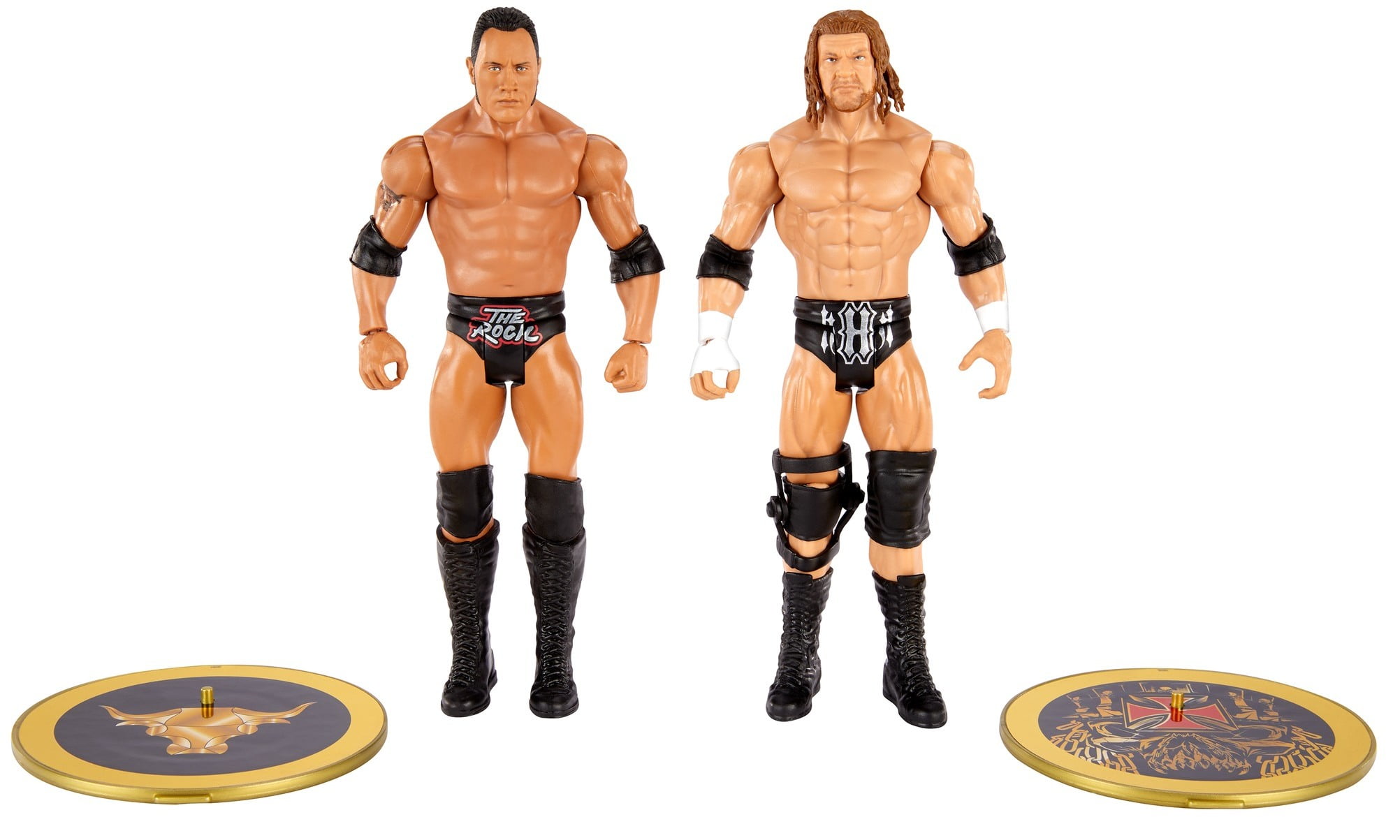 ​WWE The Rock Vs Triple H Championship Showdown 2-Pack Action Figures
