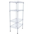 thumbnail image 4 of Zimtown 4 Tier Wire Shelving, Adjustable Storage Rack Unit for Garage Kitchen, Greenhouse Planting Shelving, 13.8”L x 9.8”W x 31.5”H, 4 of 10