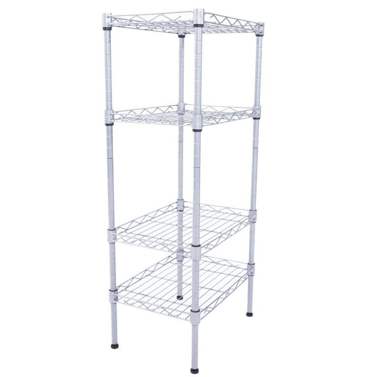Zimtown 4 Tier Shelves Wire Shelving Rack Shelf Adjustable Unit Garage Kitchen Storage Zimtown 4 Tier Shelves Wire Shelving Rack Shelf Adjustable Unit Garage Kitchen Storage