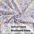 thumbnail image 2 of Viviland Floral Full Sheets, Soft Breathable Microfiber Printed Bed Sheet Set, Deep Pocket Non-Slip Fitted Sheet Included, 2 of 5