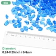 thumbnail image 3 of Uxcell Alta Brillantez Vidrio de Fuego Grava Piedra, Piezas de Vidrio Roto para Manualidades 6-9mm, 900g/1.98 Libras [Azul Marino], 3 of 7