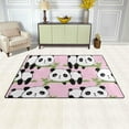thumbnail image 3 of Dreamtimes Lightweight Soft Area Rugs 31x20 Inch, Cute Pandas Bamboo Floor Mat Doormat for for Rooms Entrance Hardwood Floor Living Room 2'7" x 1'8"） Nursery Rugs, 3 of 6