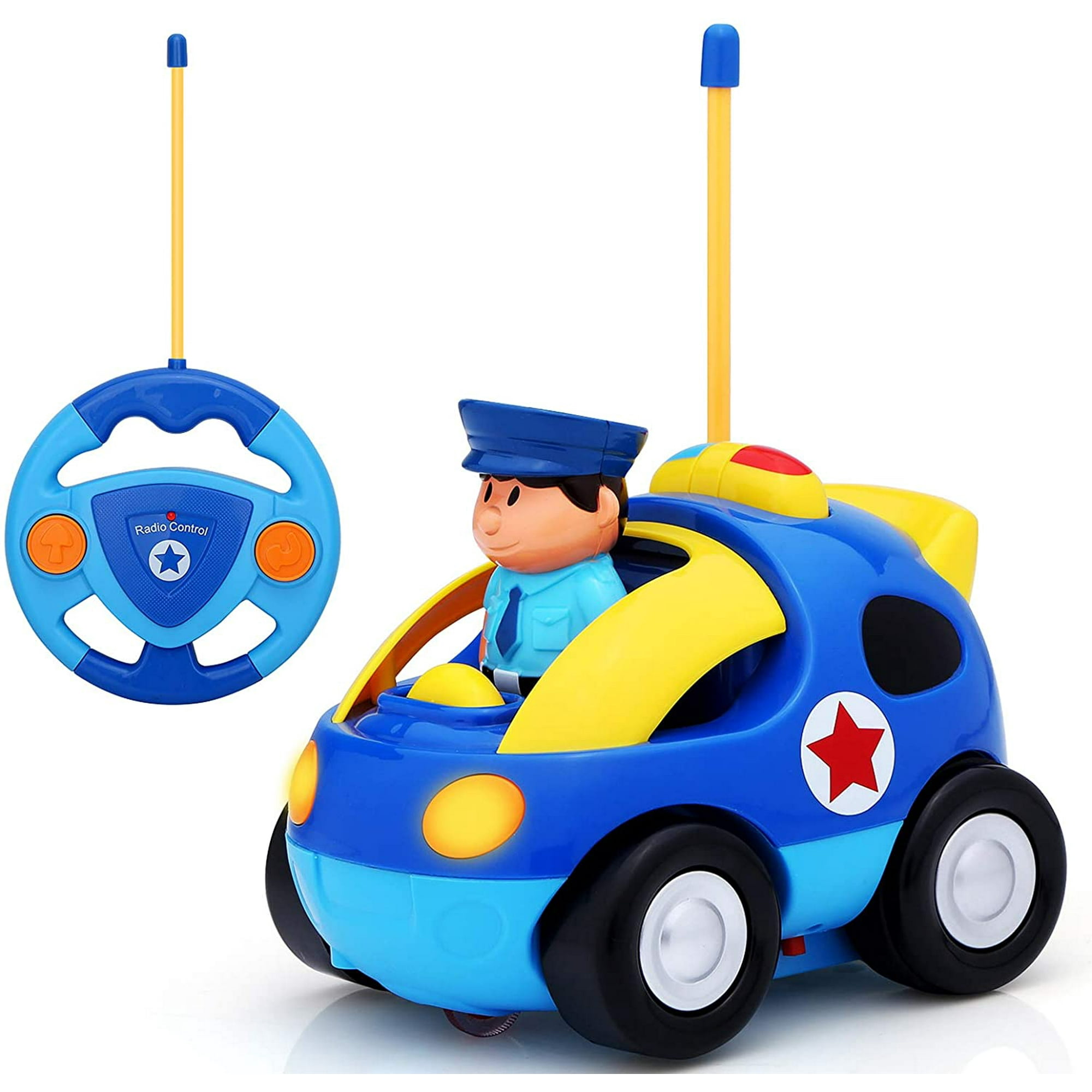 JHIJHOO Remote Control Car, Cartoon RC Police Car Race Car with Lights and Music,Radio Control Toys for Kids Young Children and Toddlers,Perfect Birthday Xmas (Blue) | Walmart Canada JHIJHOO Remote Control Car, Cartoon RC Police Car Race Car with Lights and Music,Radio Control Toys for Kids Young Children and Toddlers,Perfect Birthday Xmas (Blue) | Walmart Canada