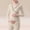 Khaki, variant on BRGZLK Women's Maternity Nursing Tops Solid Color V Neck Long Sleeve Base Layer Pregnancy Cotton Breastfeeding Tee Shirt with Padded Bra Red L