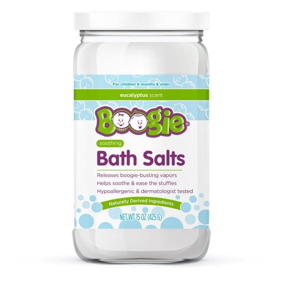 Sales de baño Boogie Kids Calming con aceites esenciales de eucalipto