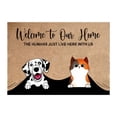 thumbnail image 1 of Door Mat Outdoor Funny Door Mats Small Outside Door Mat Door Rug Outside Entrance Front Door Mat Summer Home Decor Front Door Mats Outdoors for Home Entrance Outdoors, 16x24 Inch Welcome to Our Home, 1 of 7