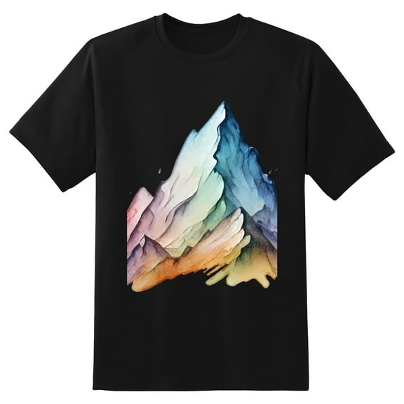 Men's Graphic TeeMountain Letter Print T-Shirts Round Neck Short Sleeves Sizes XS-5XL Summer Daily Casual Tops