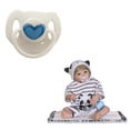 thumbnail image 2 of DPTALR 1 Pce Plus Récentes Poupées de Simulation Poupée Reborn Jouet pour Bébé Mignon Cadeau Tétine pour Bébé B, 2 of 2