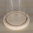 thumbnail image 2 of EeaseMX Protector de vidrio con base de madera, cubierta antipolvo para flores secas, cubierta de vidrio para flores eternas, cubierta de vidrio transparente, 2 of 8