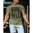 thumbnail image 5 of Gymish Sore As Hell Workout T-Shirt – Funny Sayings Lifting Gym Shirt for Men, Motivational Fitness Tee, Athletic Gym Apparel, 5 of 5