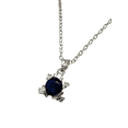 thumbnail image 2 of COLLAR DE RANA AZUL DE PLATA Y ZIRCONIA, 2 of 4