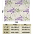 thumbnail image 3 of Vintage Lavender Floral Flowers Throw Blanket Ultra Soft Warm All Season Decorative Fleece Blankets for Bed Chair Car Sofa Couch Bedroom 60"X50", 3 of 6